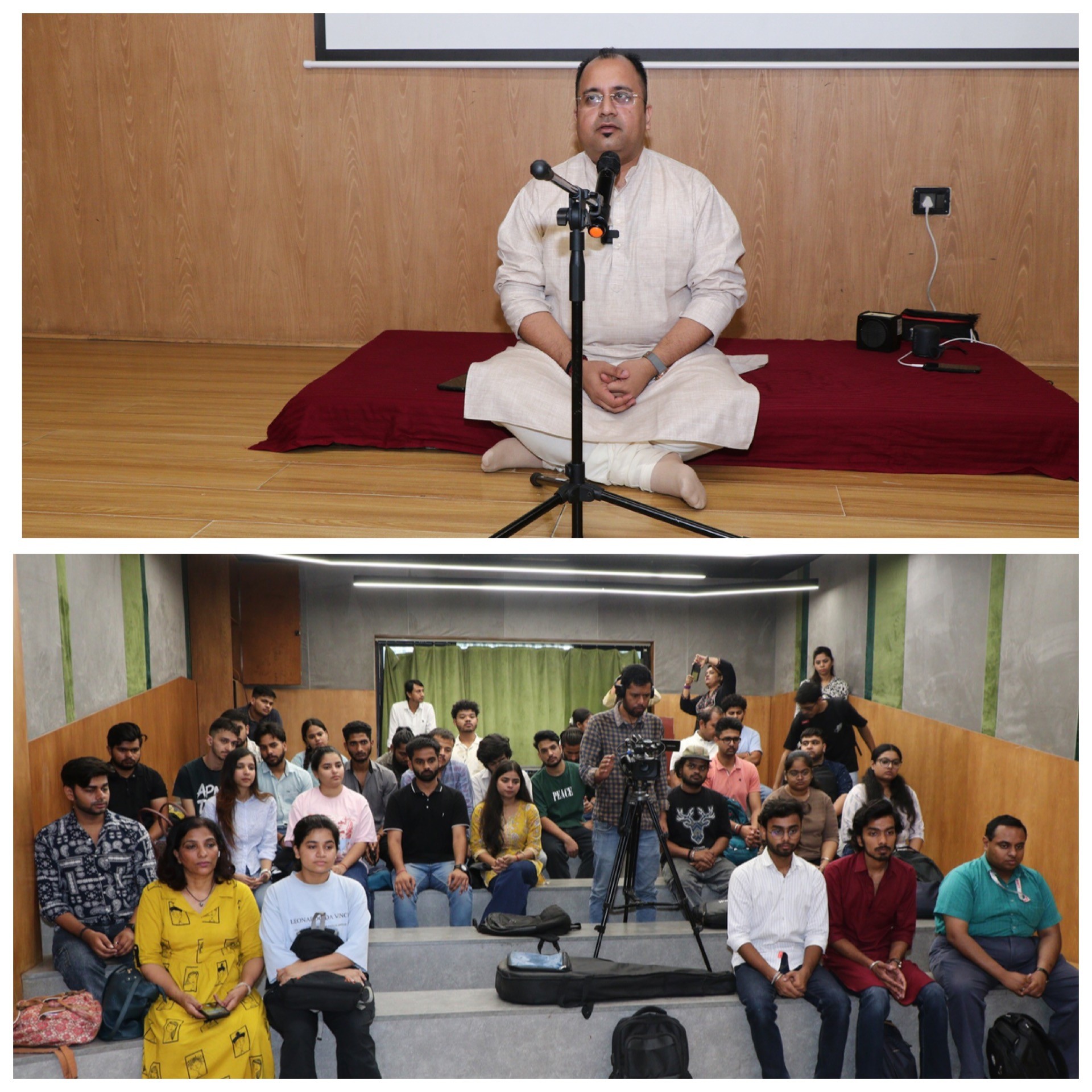 The AAFT School of Music hosted a deeply enriching workshop titled “From Naad to Nirvana. Soulful Indian Classical Music Workshop by Kshitij Mathur at AAFT